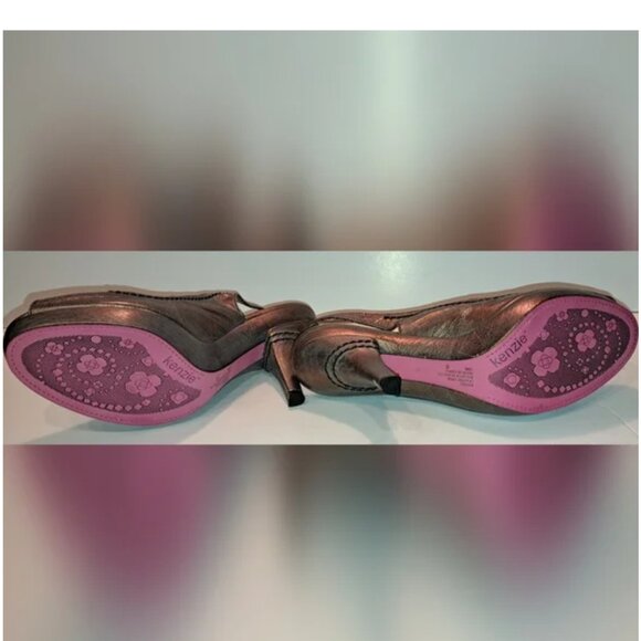 Soft Leather Peeptoe Heels fr. kensie - Picture 2 of 3